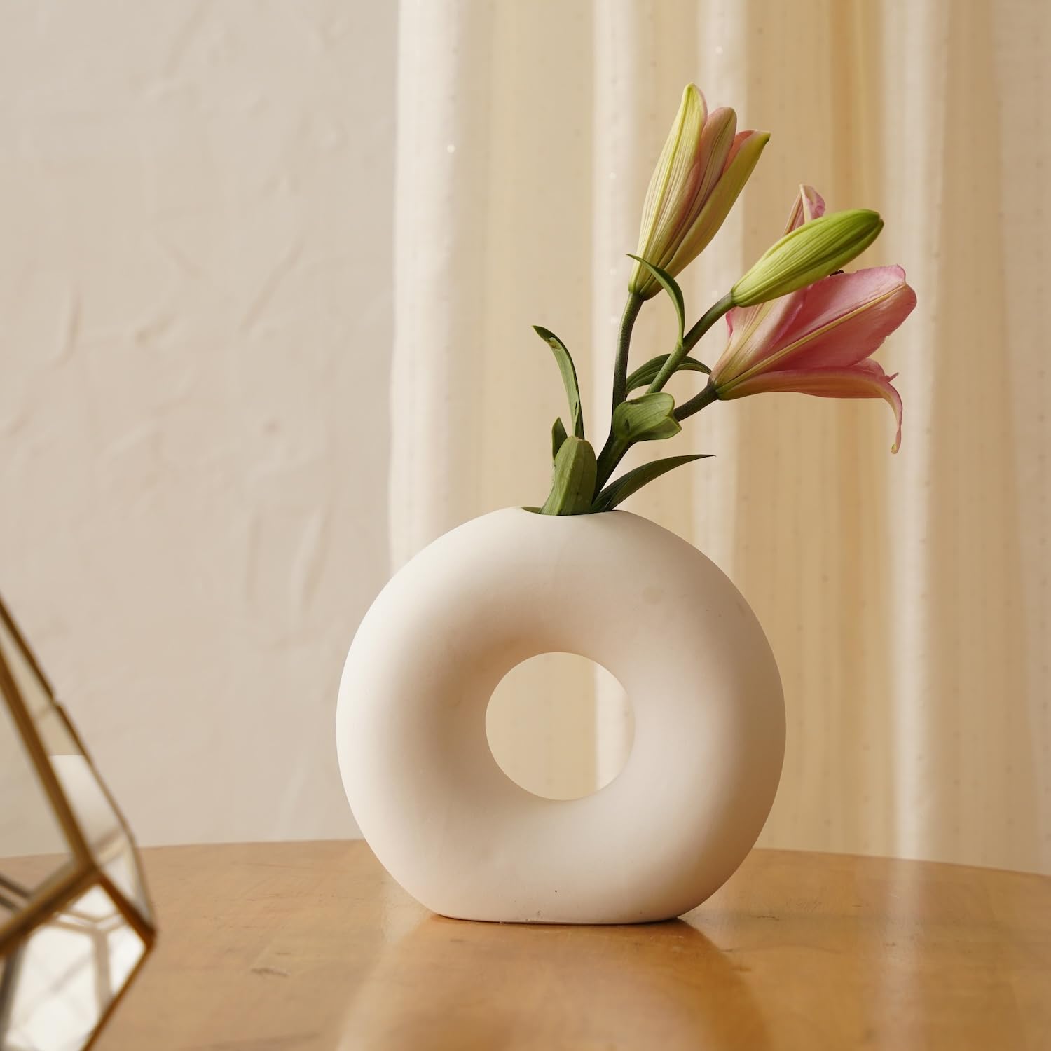 PUREZENTO Ring Donut Vases - Set of 2 -6