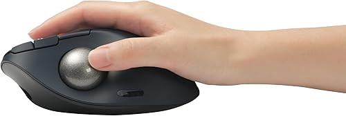 Miniatura 8 de Kensington Ratón inalámbrico TB550, operado con pulgar, recargable, diseño ergonómico (K72196WW), color negro
