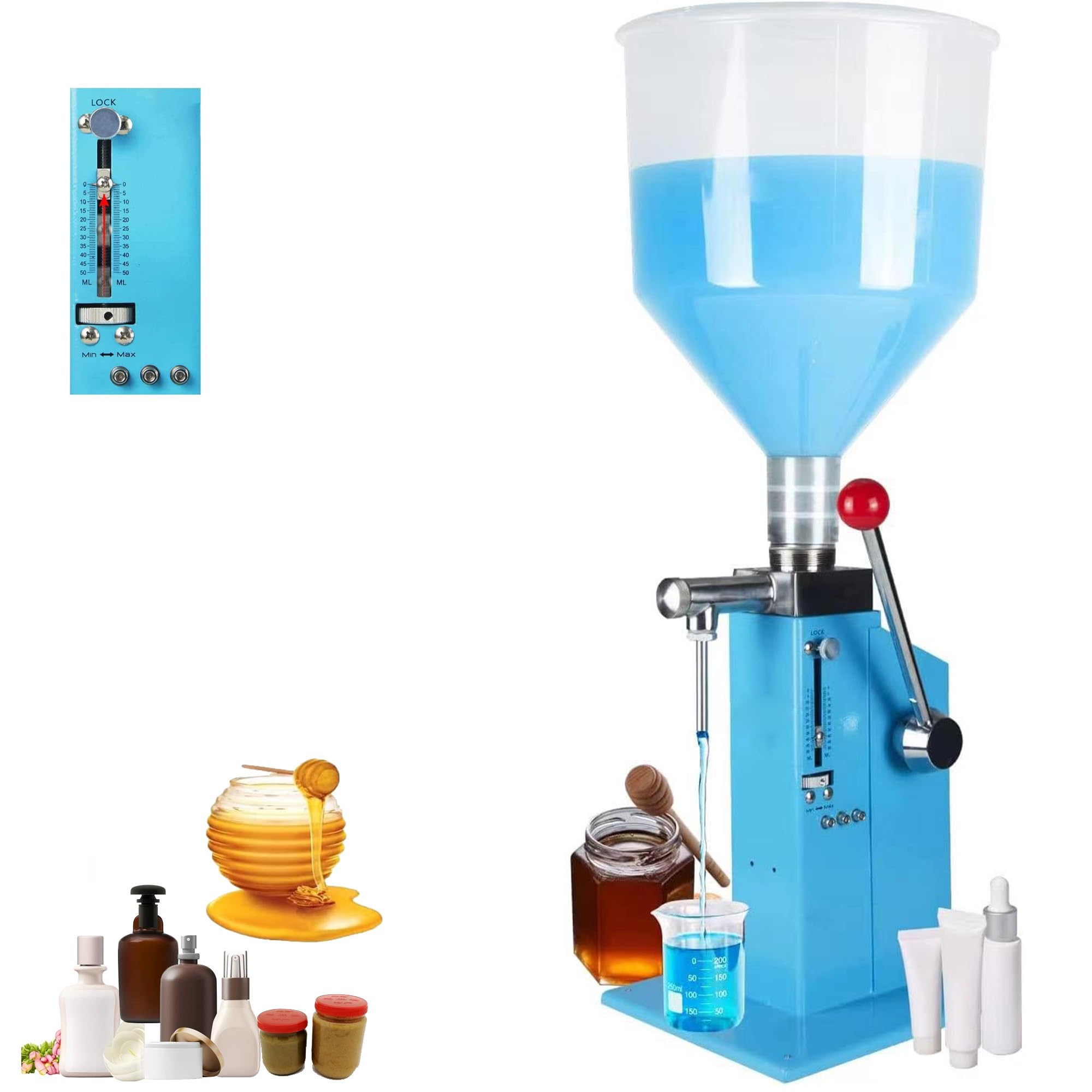 アドバンス　充填機　ディスペンサーM L ・スタンド 未使用品 Amazon.co.jp: AIZELAISU 充填機 手動液体充填機 ペースト充填機 5