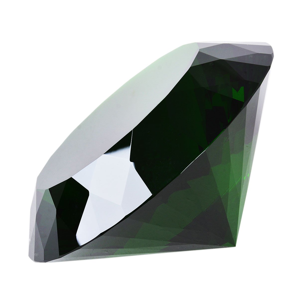 Kristalldiamant-Briefbeschwerer von Longwin, 150 mm breit, als Dekoration für zu Hause oder für Veranstaltungsorte, in einheitlicher Farbe., grün