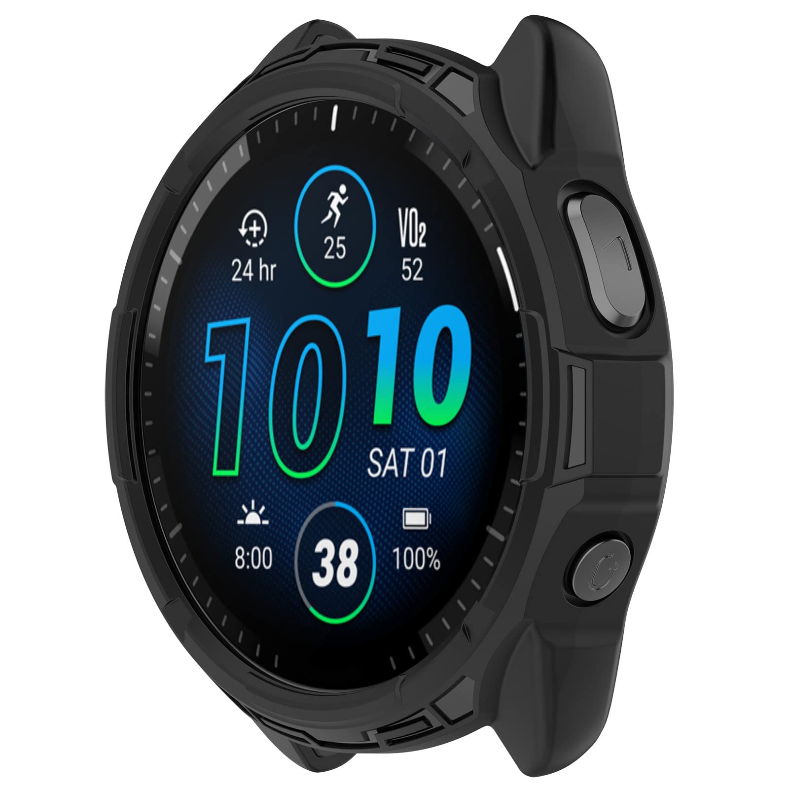 ガーミン965(保護ケース装着済み)(取り外し可能) Amazon.co.jp: ［RuenTech］対応GARMIN Forerunner 965ケース 保護