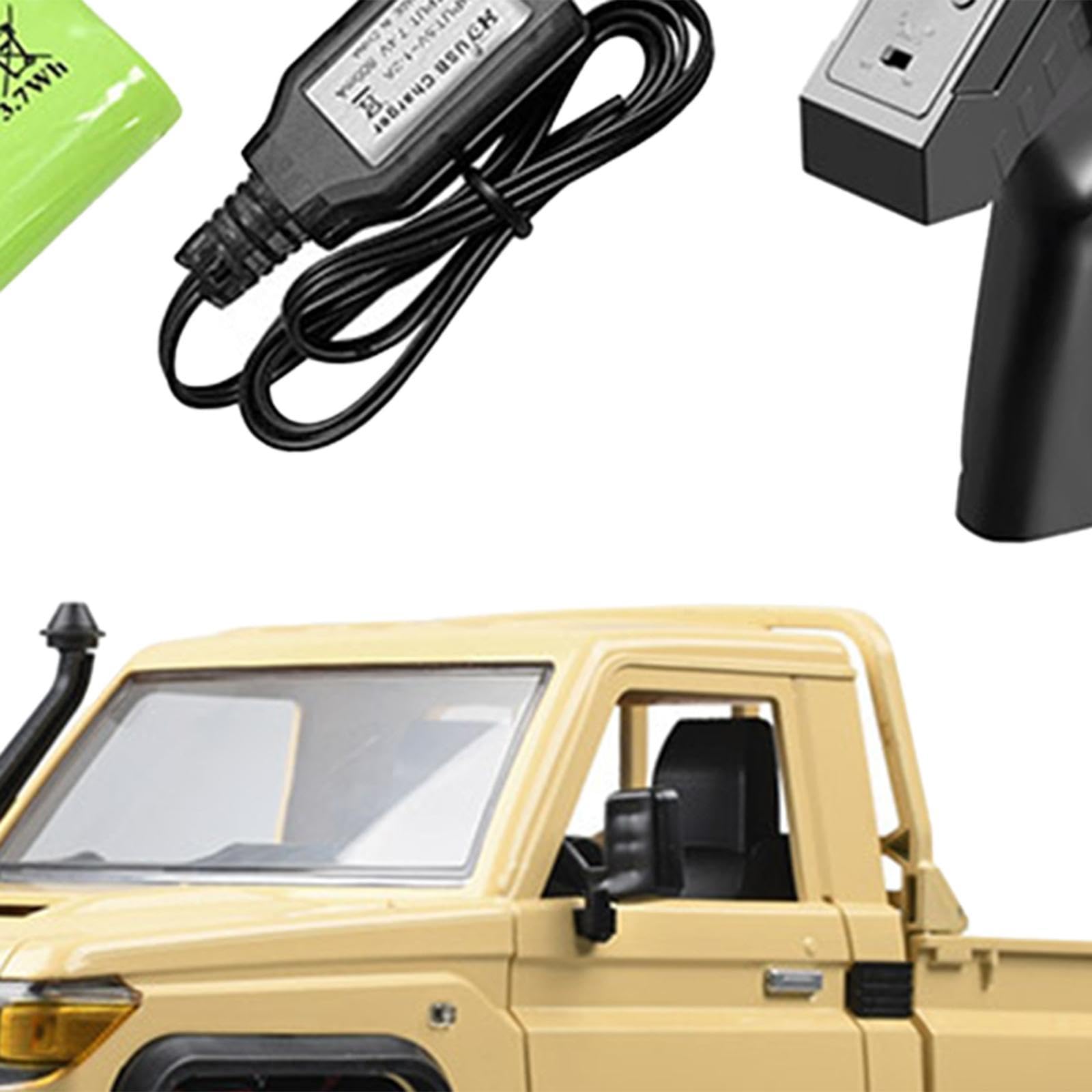 RC Crawler Car Veicolo Pickup Telecomandato 1 12 Fuoristrada Portellone Apribile Pneumatici Realistici Motore 280 Adatto per Bambini Hobby, 1 Batteria