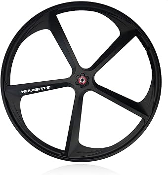 Road Bike Wheelset 5 Spoke 700C Fixed Gear Bicycle Wheelset 33mm Piston Bike Front and Rear Wheel Aluminum Alloy V Brake