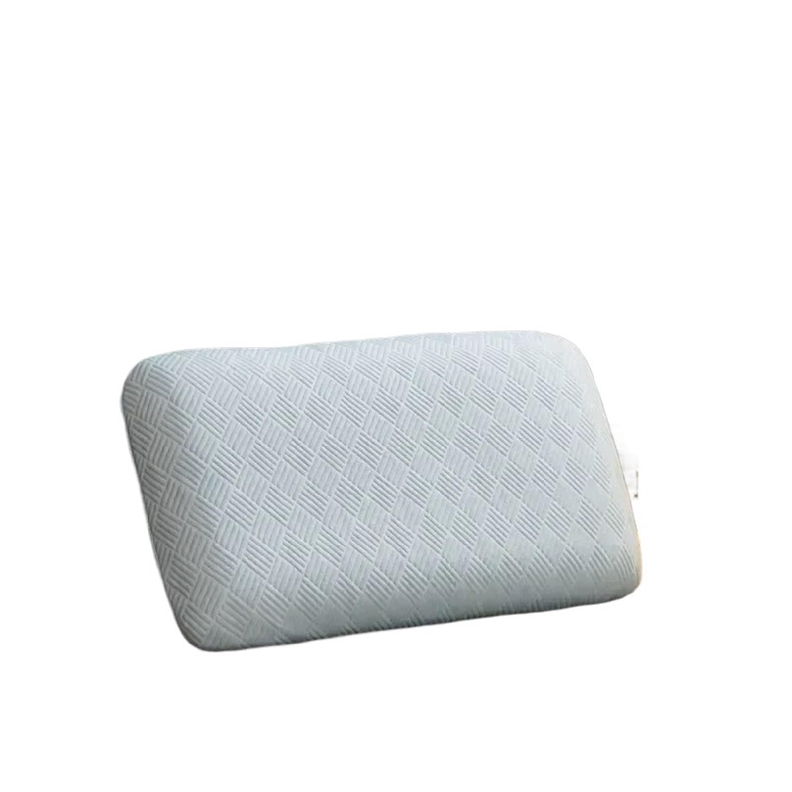CSSHNL Latex Pillow Latex Pillow for Neck Pain Relieve Sleep Orthopedic Pillows Comfortable Breathable Cervical Health Care Pillow(Blue,70x40cm 50D)
