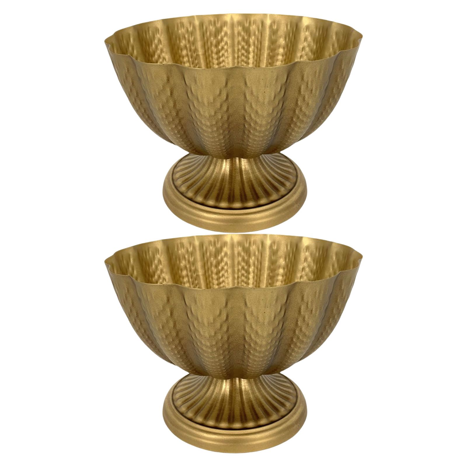 Yhplxyuus Iron Compote Bowl Vases Set of 2 Vintage Designs Accessory for Wedding Centerpieces and Home Decoration Bowl Vase