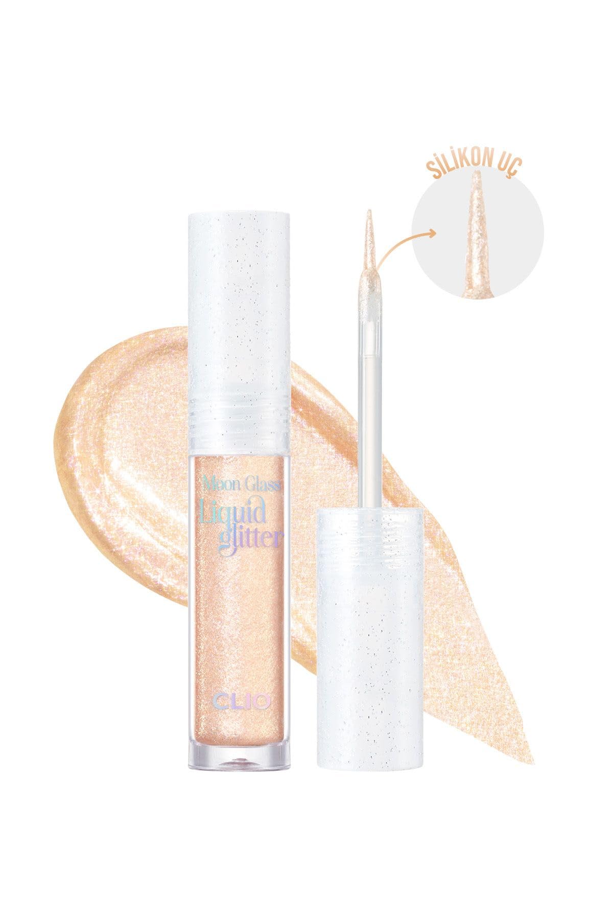 CLIO Işıltılı ve Şeffaf Likit Glitter Moon Glass Liquid Glitter Sweet Cloud (02 Moon Flare)