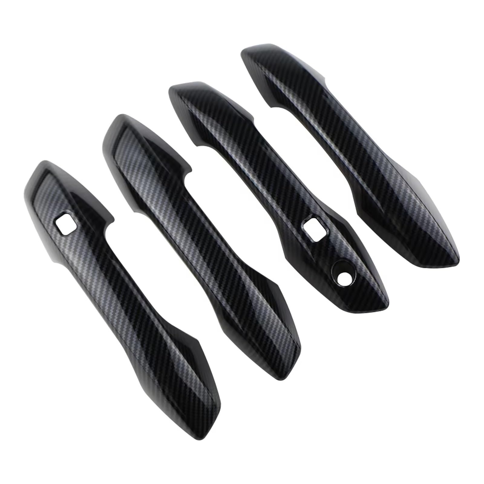 CAQRBCX Outer Door Handle Trim Car Exterior Door Handle Cover Trim Set Compatible with BYD for ATTO 3 2022-2024 Cap Frame Plus Extra Pair Accessories