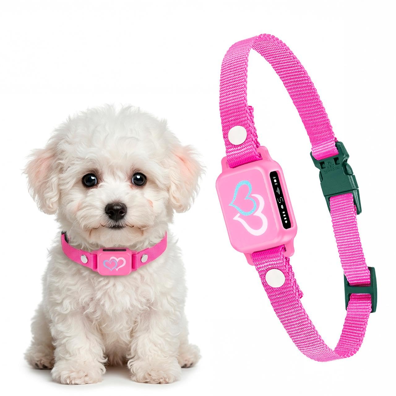 ELECANE OB11 No-Shock Bark Collar Candy Pink