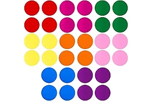 AIEX Dry Erase Dots, 32 Pcs Vinyl Circles for Classroom Floor