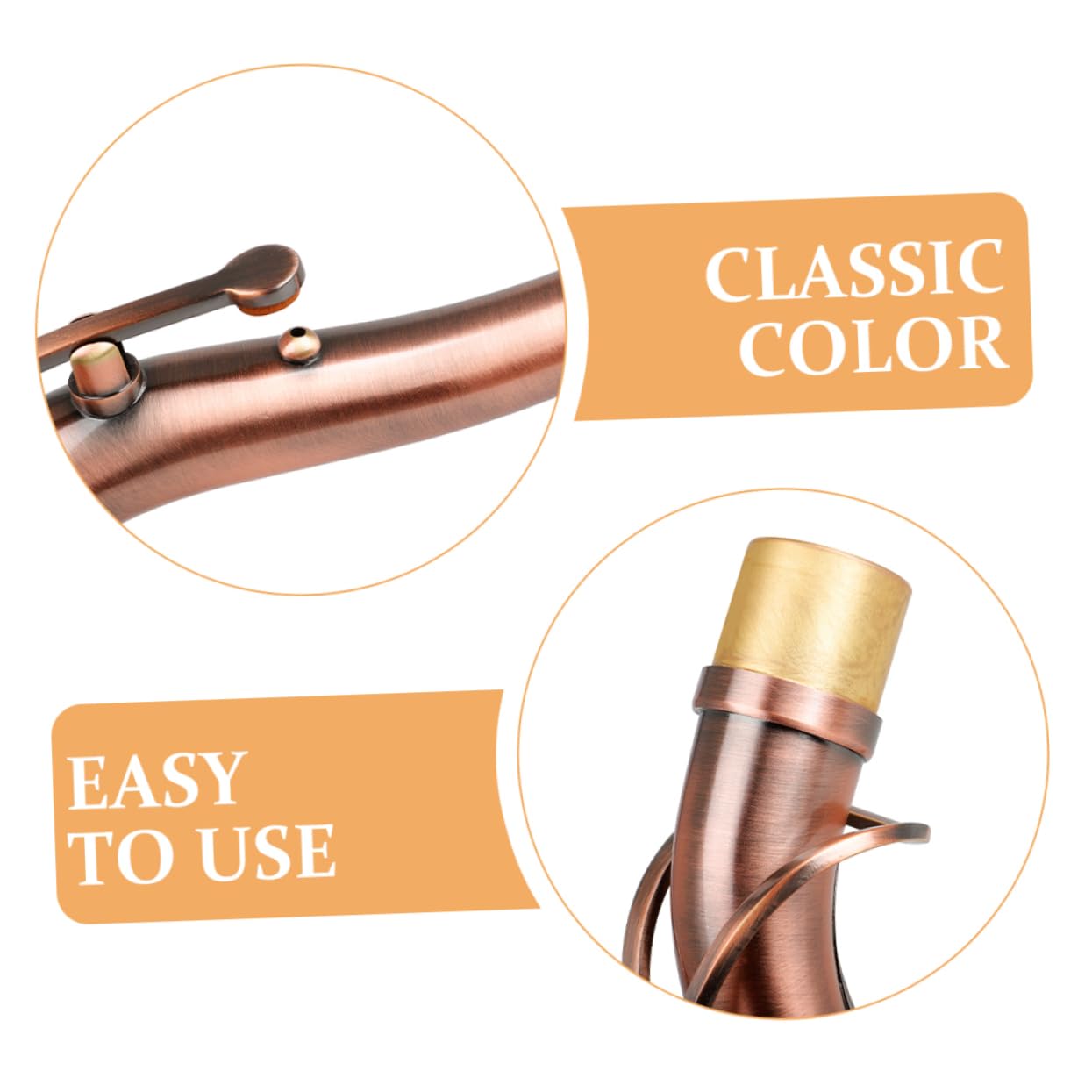 VICASKY Mástil de Saxofón Reemplazo de Mástil de Saxofón Cuello Curvo para Boquilla para Instrumentos Musicales