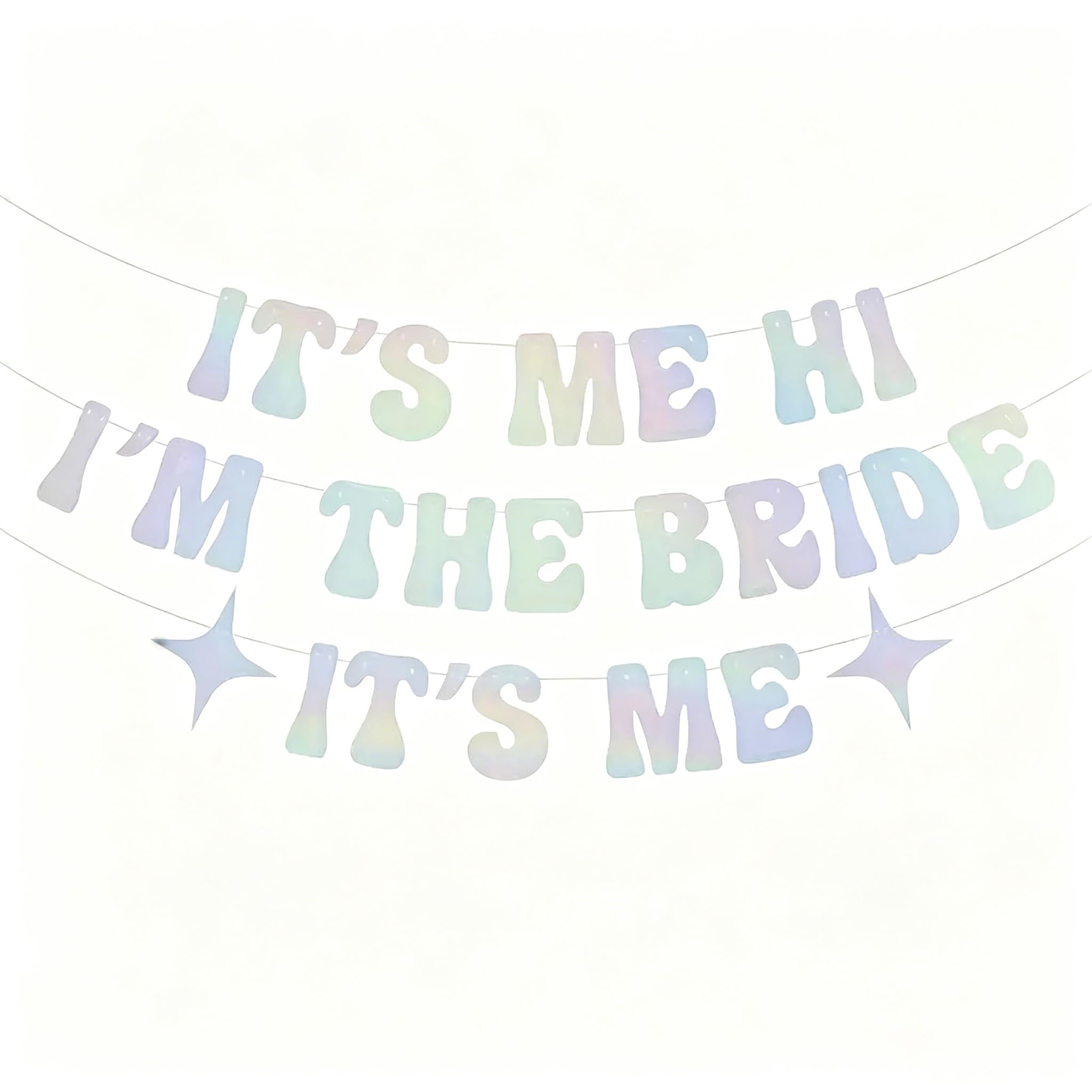 Its Me Hi Im The Birthday Girl Its Me Banner, Hot Multicolor DIY Glitter Happy Birthday Decorations Banner, Rectangle DIY Glitter Banner Kit for Wedding (Multicolor)