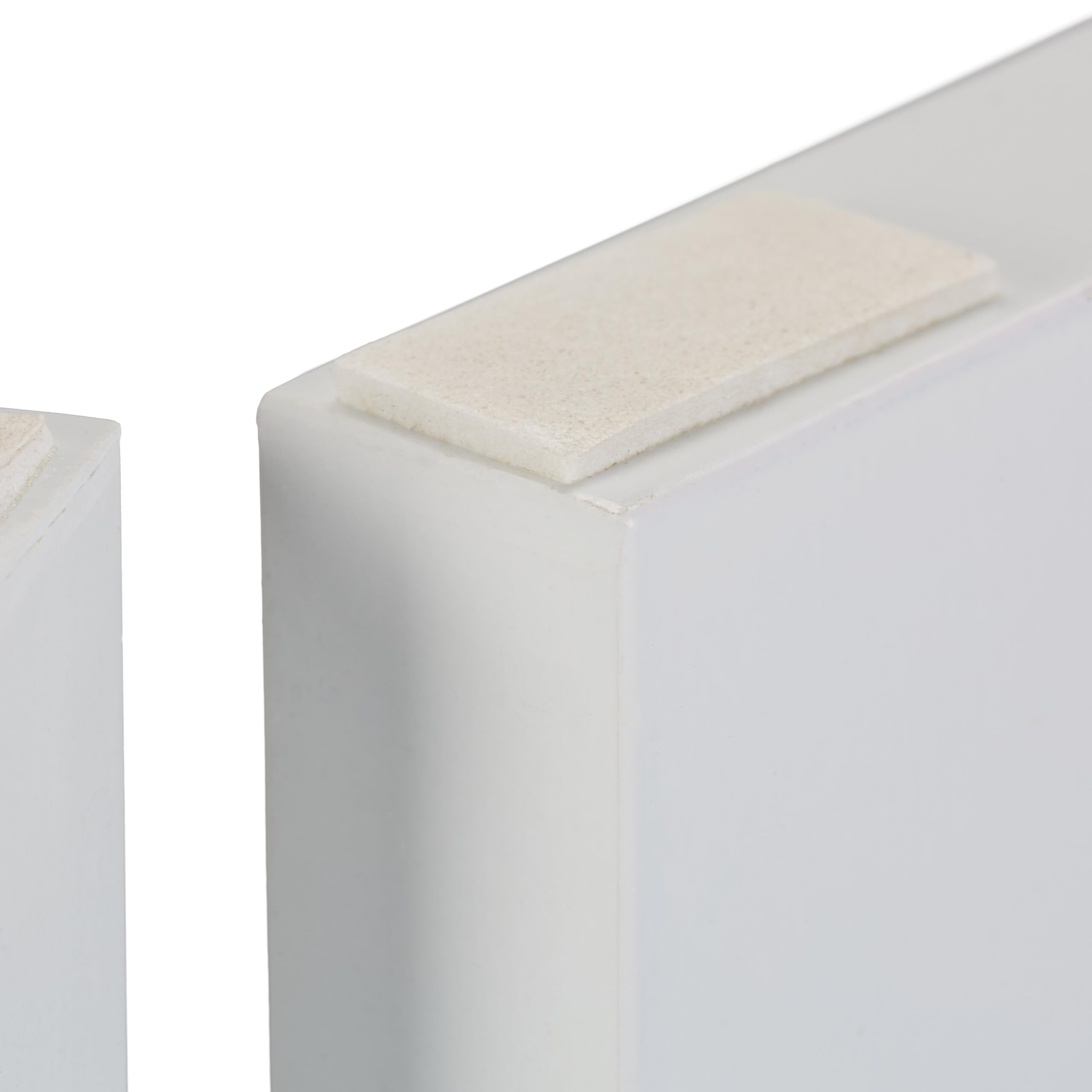Relaxdays Barrera de Seguridad para Mascotas Plegable, Valla Protectora sin Taladro, 91,5 x 103 cm, MDF, Blanco