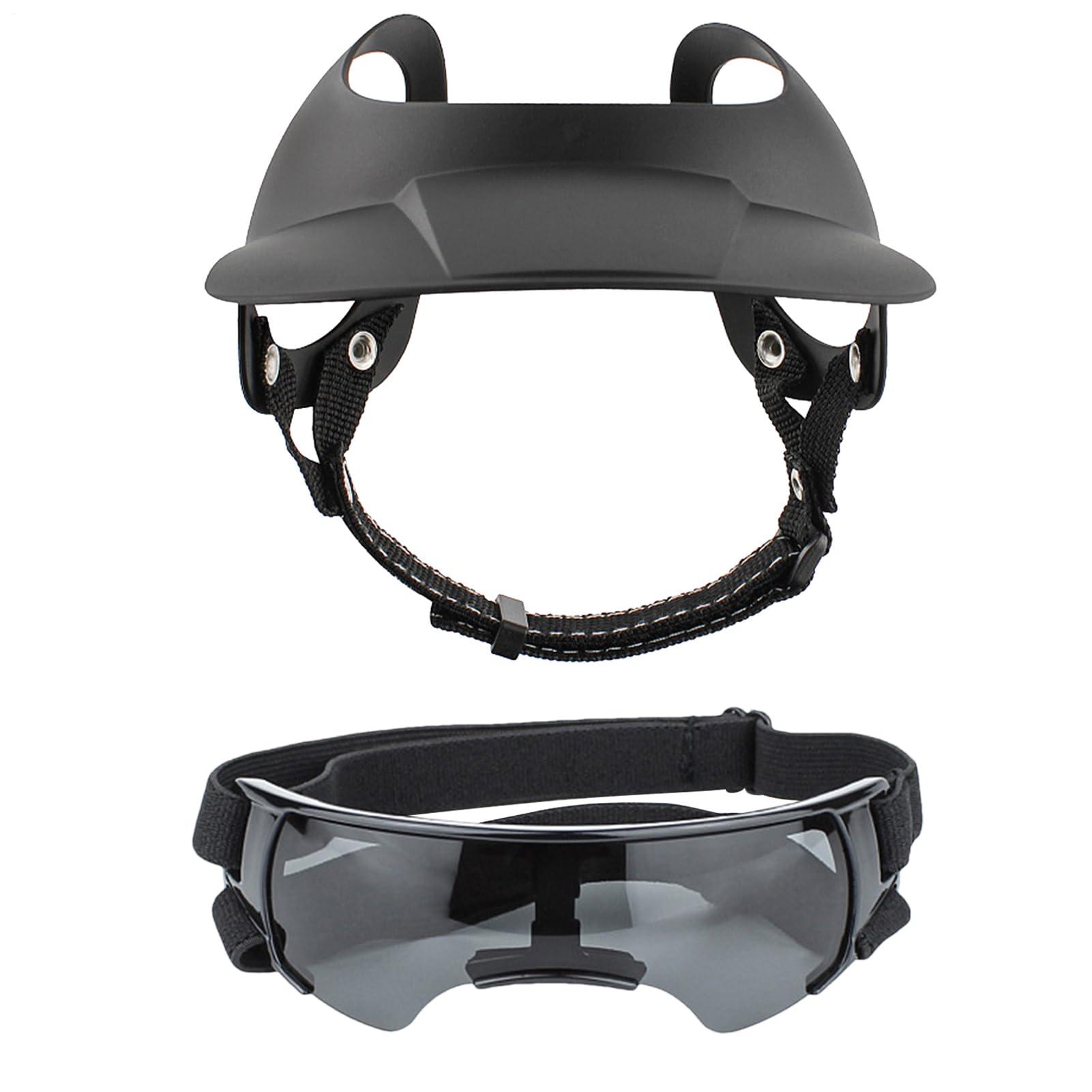 Casquette de baseball pour chien avec trous d'oreille et visière ajustable pour été