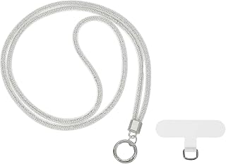 PATIKIL Phone Chain Crossbody Lanyard, Water Diamond Wrist Phone Shoulder Strap with Tether Tab Universal Lanyard
