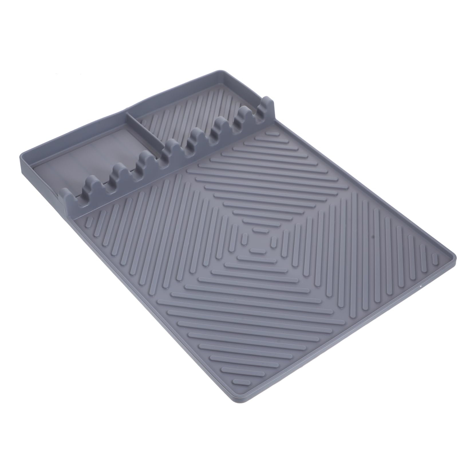 SOLUSTRE Silicone Grill Side Shelf Mat Heat Resistant Tool Organizer Non Slip Countertop Silicone Mat for Grill Accessories and Easy to Clean for Outdoor Cooking