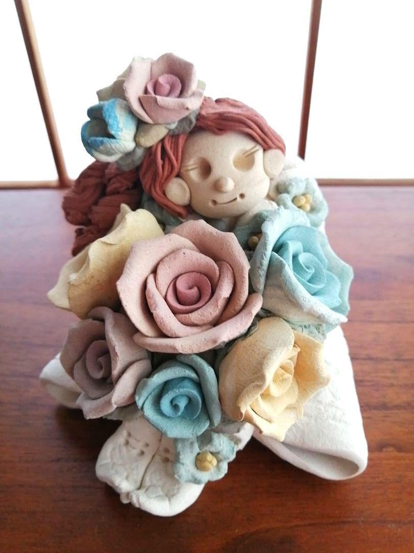 益子焼と笠間焼の陶芸ドール　２個セット 笠間焼〈小林一富美〉作 笠間焼【女流陶芸家】【小林一富美】作 にわとり 鶏 香合 共箱