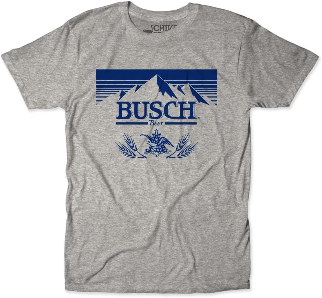 theCHIVE Retro Busch Beer T-Shirt – Old School Beer Logo Drinking Shirt