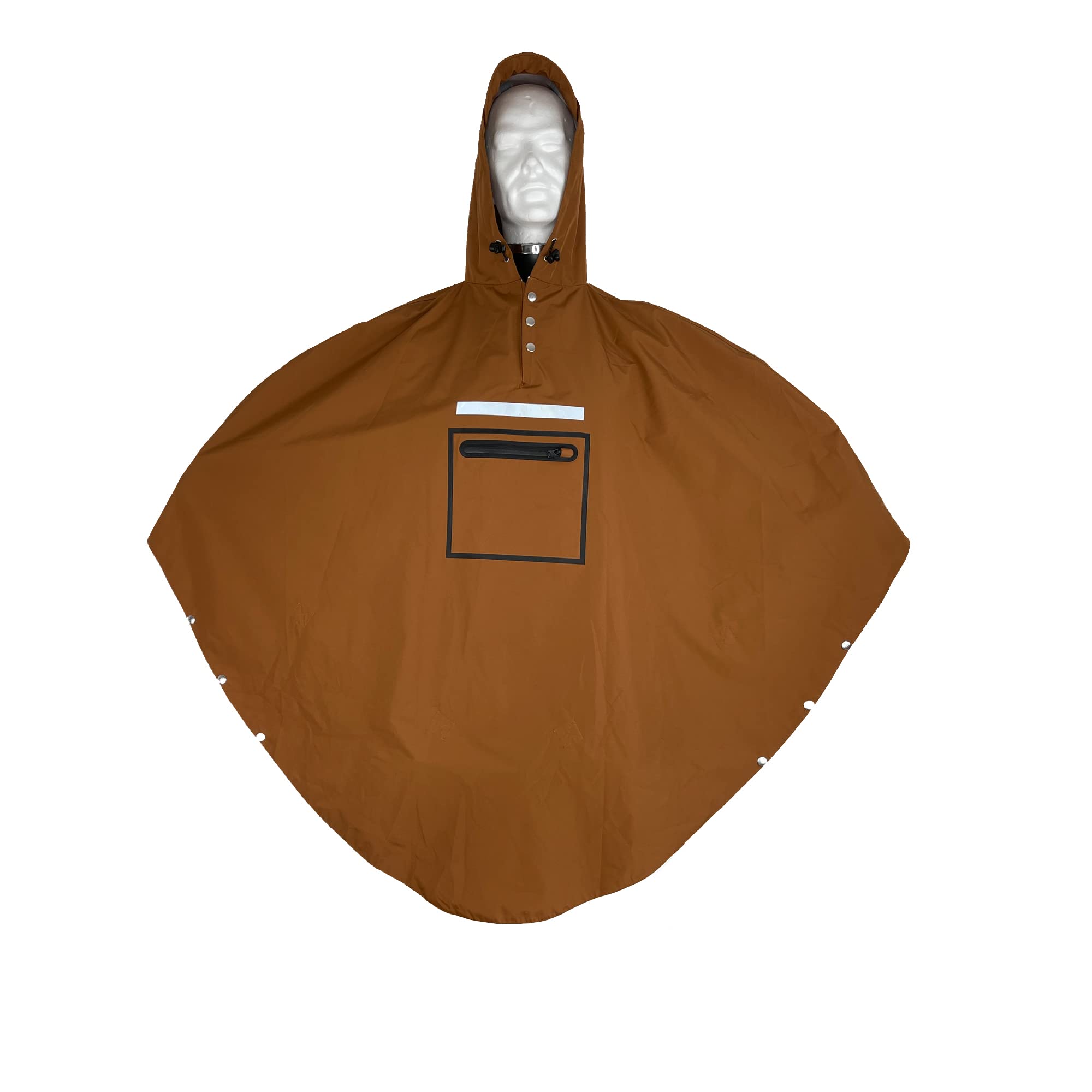 The People's Poncho Unisex Hardy Brown Poncho, One Size