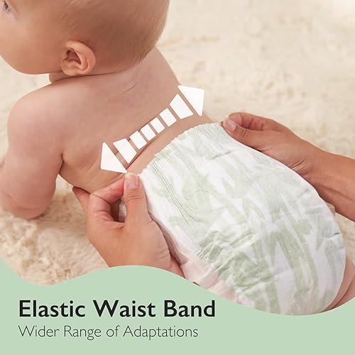 Miniatura 8 de Momcozy Pañales para bebés, pañales de bambú natural hipoalergénicos para pieles sensibles, pañales desechables, pañales orgánicos, pañales para