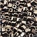 Miyuki 4mm Glass Cube Beads Metallic Gunmetal Iris #458 10 Grams