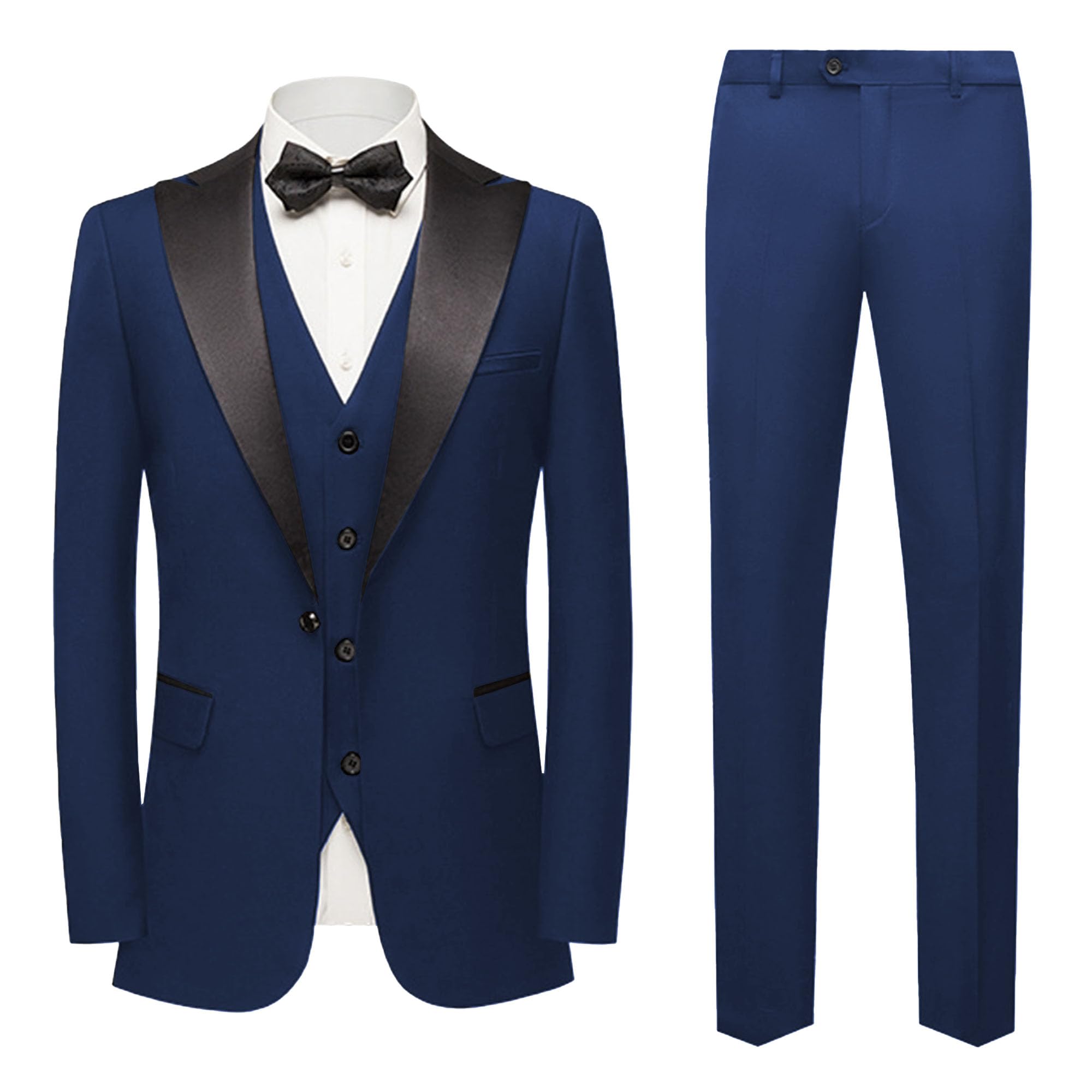 Costume 3 pièces homme coupe ajustée pour silhouette élancée - 8