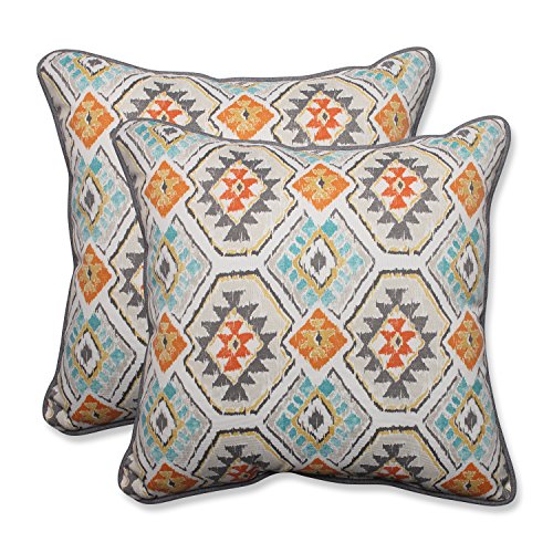 Pillow Perfect Outdoor/Indoor Eresha Oasis Throw Pillow (Set of 2), 18.5