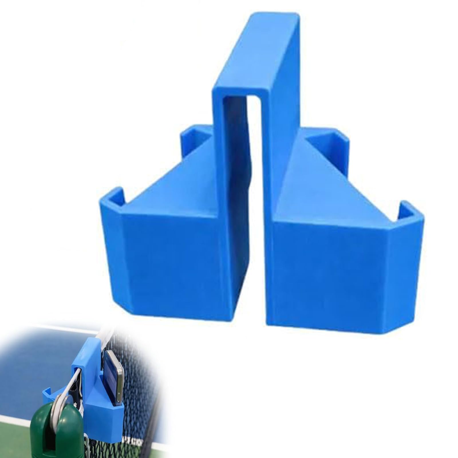 Tennis Camera Mount, Dual Perspective Secure Phone & Action Camera Holder for Perfect Angle Match Recording, Practice and Training Matches -for Tennis Players & Sports Enthusiasts (1pc)