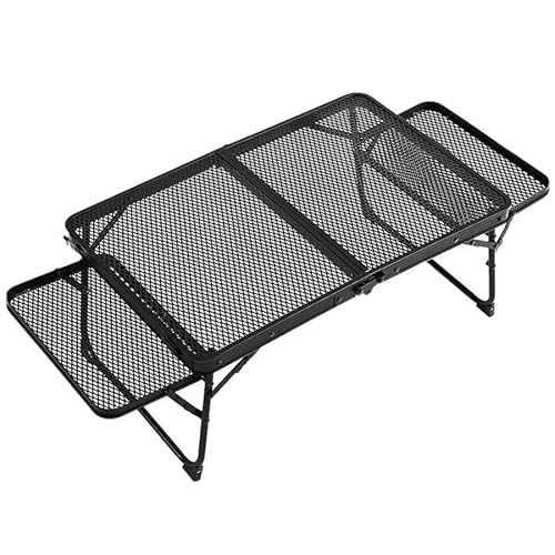 MAKOTOYA ウィングパネル付き 男前レジャーテーブル 折りたたみ メッシュ キャンプ サイド 軽量 超コンパクト BBQ 登山 机 おしゃれ OTOTABELE
