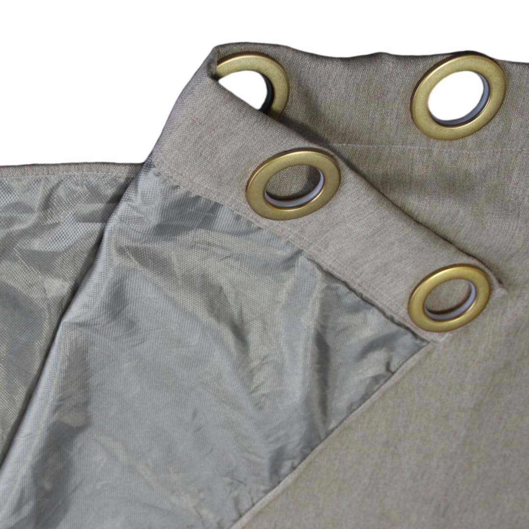 Amradield Thickened Faraday Protection Curtains 83.5"x52" Against RF Radiation Pure Silver Inner Layer Shielding Signal Outer Layer Linen Soft Door