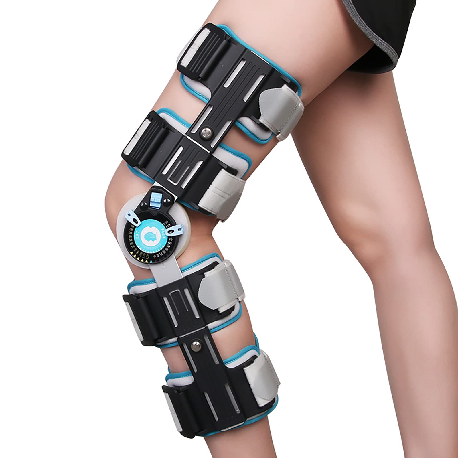 Buy Orthomen Hinged ROM Knee Brace, Adjustable Knee Fixation Brace, OA