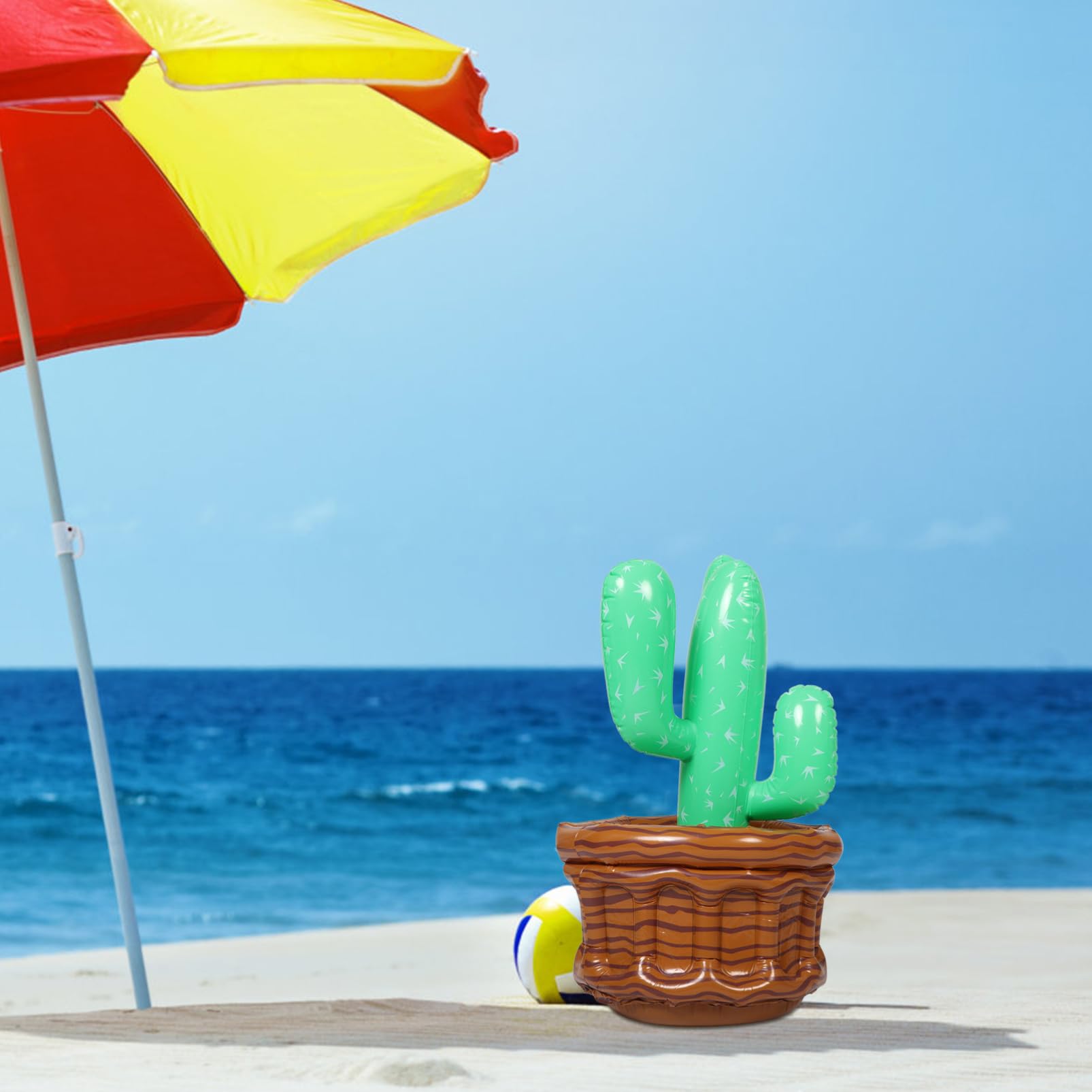 COLLBATH Inflatable for Parties Summer Decorative Drink Bucket Ice Cube Compartment