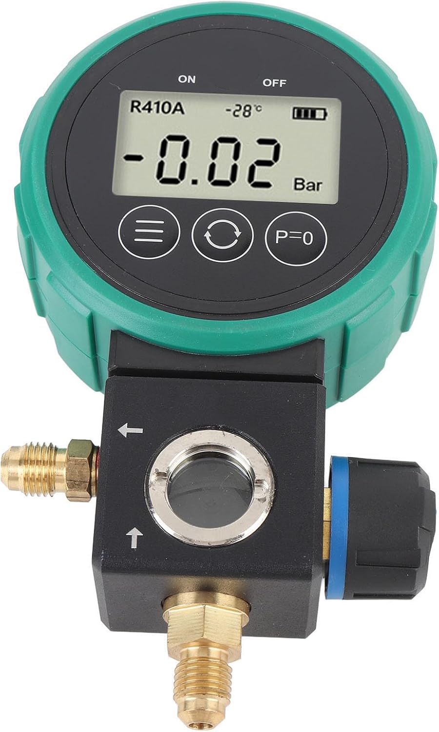 Sanpyl Automatic Shutdown Digital Manifold HVAC with Timed Shutdown Feature for Air Conditioning Systems ABS Material