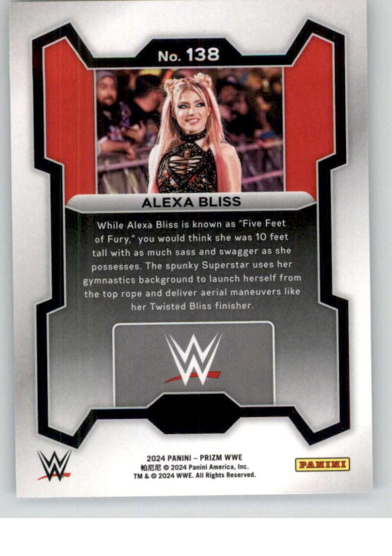 Amazon.com: 2024 Panini Prizm WWE #138 Alexa Bliss WWE Wrestling