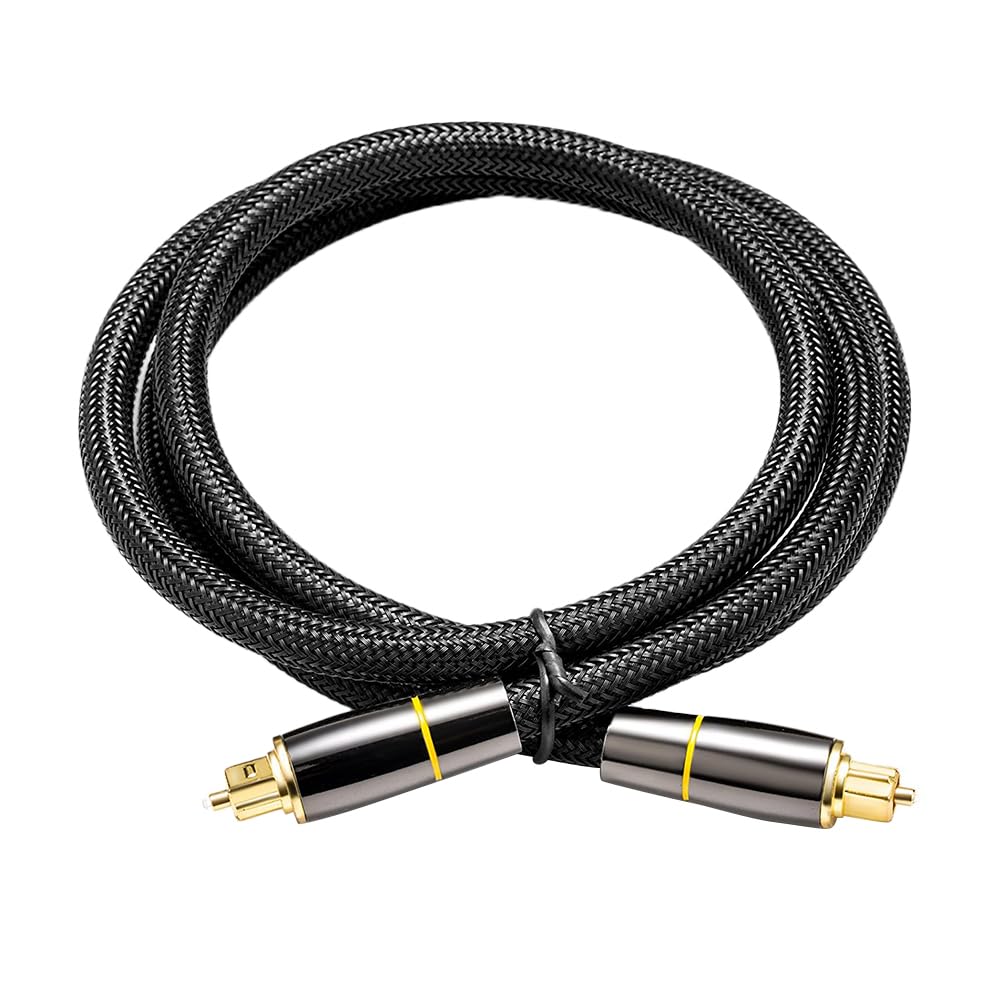 SHINEOFI Cavo Audio Ottico in Fibra Ottica Copertura Protettiva per Tv e Soundbar, Cavo Digitale per Diffusori e Casse Acustiche