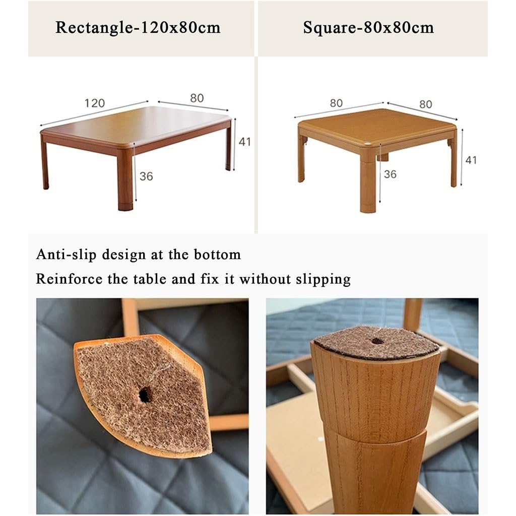 Set da Tavolo riscaldante Kotatsu, Tavolo da caffè con Finestra a bovindo riscaldato in Inverno, Tavolo riscaldante sospeso, Tavolo riscaldante per la Famiglia,