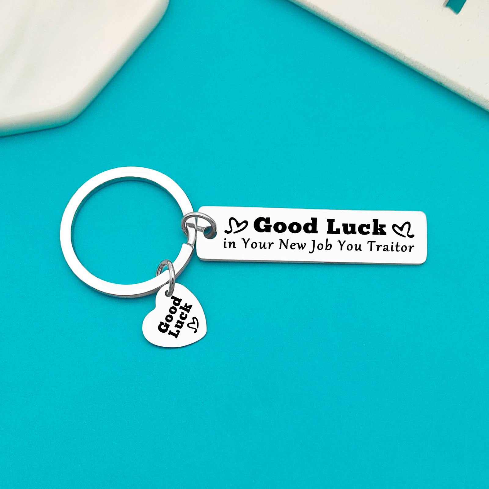 Ximalun Colleague Leaving Gifts Keyring Funny Goodbye Gifts for Coworker Good Luck in Your New Job You Traitor Keyring Colleague Farewell Gifts Going Away Gifts New Job Gifts for Colleagues - Image 2
