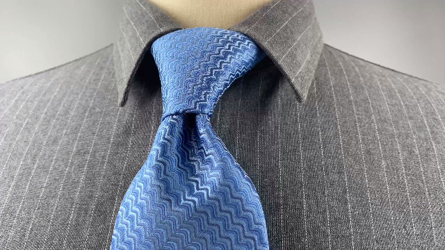 Cravatta Uomo Shlax&Wing Blu Tinta Unita - Seta Elegante Per Occasioni Formali | Misura Classica 147x8cm - Foto 10