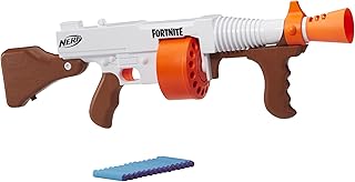 NERF Fortnite DG Dart Blaster, 15-Dart Rotating Drum, Pump Action, 15 Darts, Inspired Fortnite Video Game