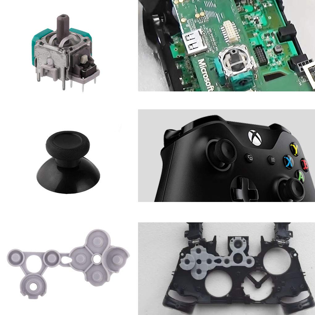 Lot de 4 joysticks analogiques 3D pour manette Xbox One avec outils