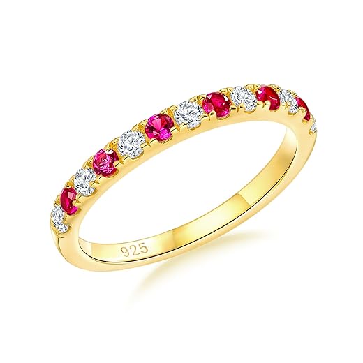 Cubic Zirconia Half Eternity Band
