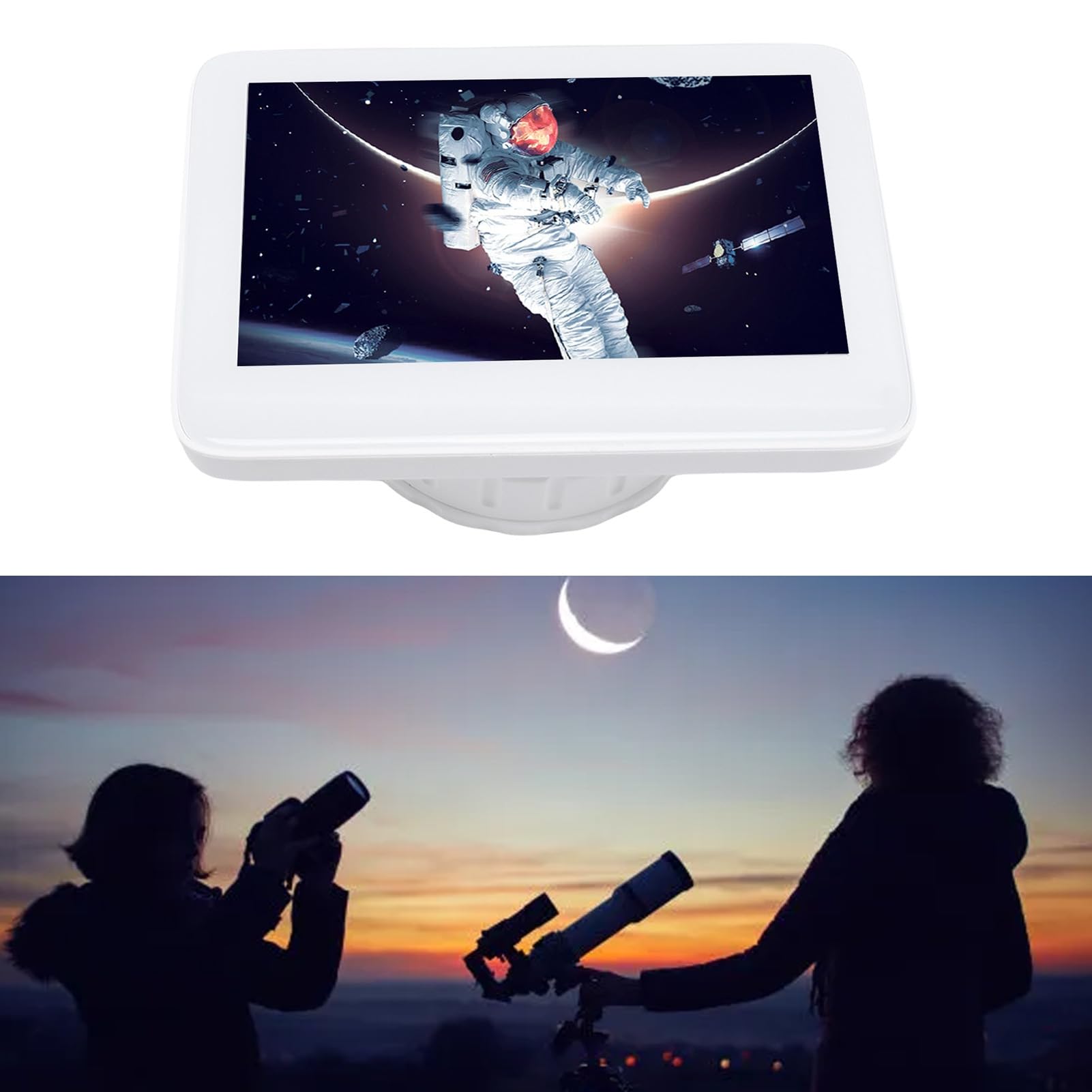 Generic Cámara Telescópica Electrónica 4K con Pantalla de 5,0 Pulgadas para Observar Estrellas, Observar Aves y Grabar Conciertos