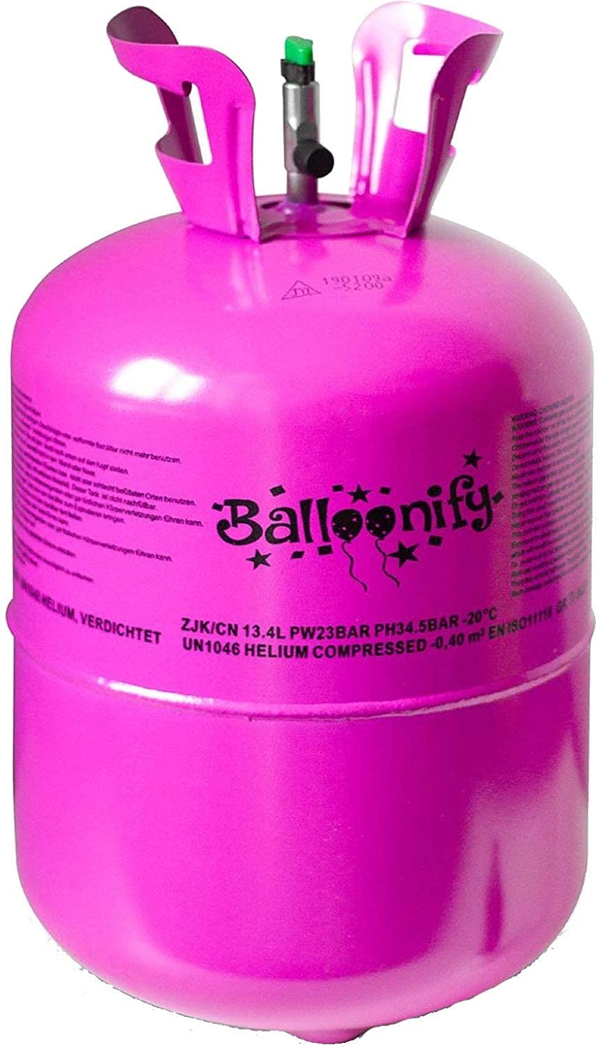 14x Tier Ballons plus Helium Ballongas Flasche | Heliumflasche Set + Knickventil + Folienballons + Folienballons | Kindergeburtstag Deko Zoo Party, Edition: 14 Tier Ballons + Helium Gasflasche