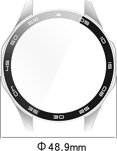 Miniatura 7 de Paquete de 3 fundas compatibles con Huawei Watch GT 4 de 1.81 pulgadas (no el GT4 de 1.614 pulgadas) con protector de pantalla de vidrio templado