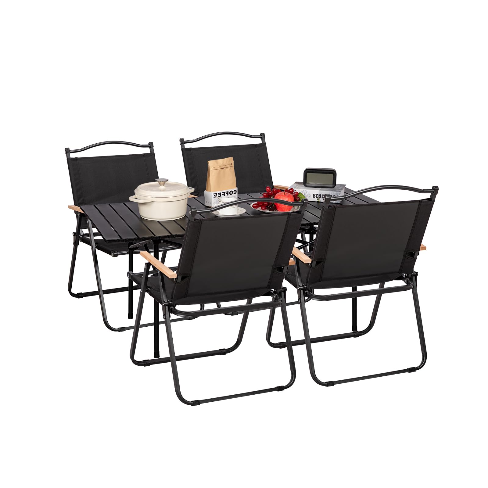 Table de Camping Pliante – 94 x 55 cm Table Pique-Nique Extérieur Portable, Table Pliante Extérieur avec Sac de Transport et Rangement, pour BBQ, Pêche, Randonnée