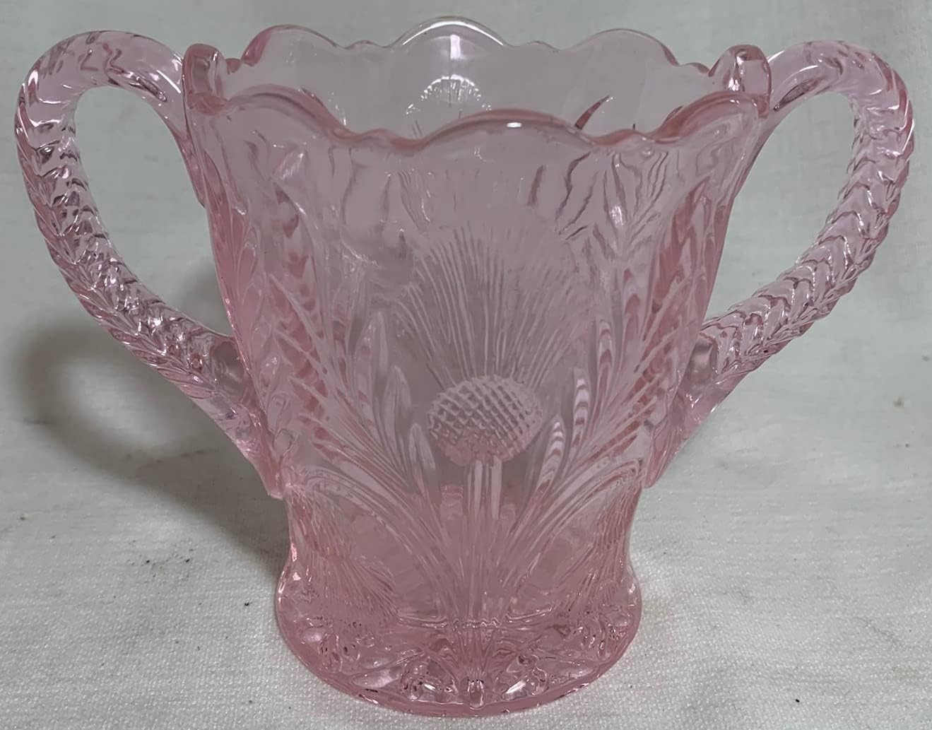 Sugar Bowl - Inverted Thistle - American Made - Mosser Glass - USA (Amethyst)