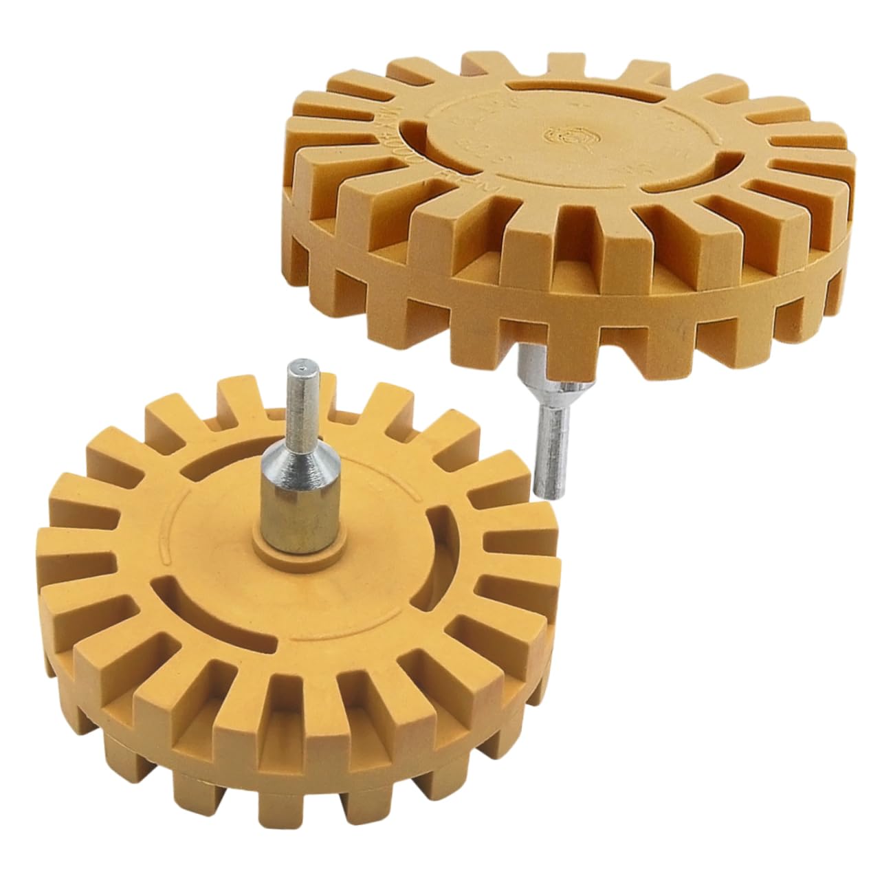 MAGICLULU 5 Set Ruota Per Rimozione Adesivi E Decalcomanie Da Strumento Per Rimozione Colla E Vernice Compatibile Con Utensili Pneumatici Per Auto E Ristrutturazione Casa 2 Pezzi*5