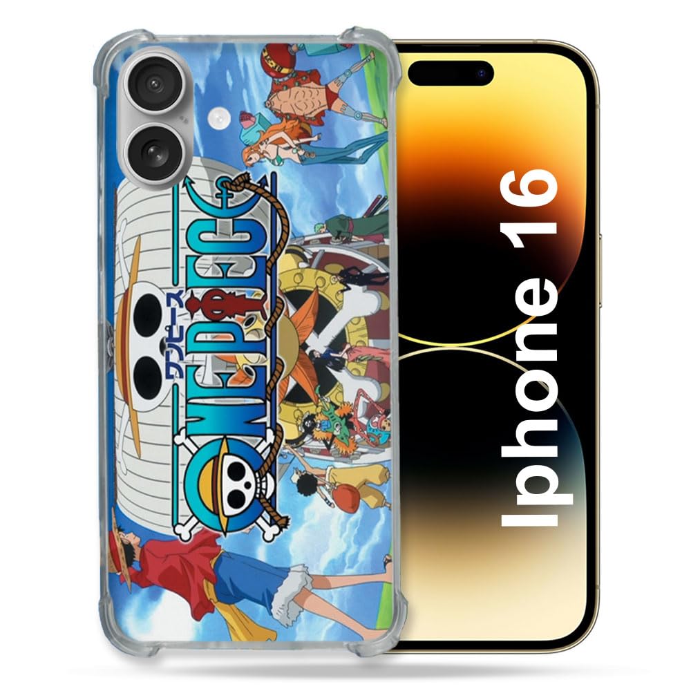 Cokitec Reinforced Case for Apple iPhone 16 Manga One Piece Sunny