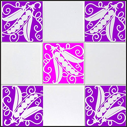 10 pegatinas decorativas tipo 9 en ''S'', aprox. 10 cm, de lámina de alto rendimiento, para azulejos, coches, paredes y todas las superficies lisas, pegatinas BD para baño, pegatinas para azulejos,