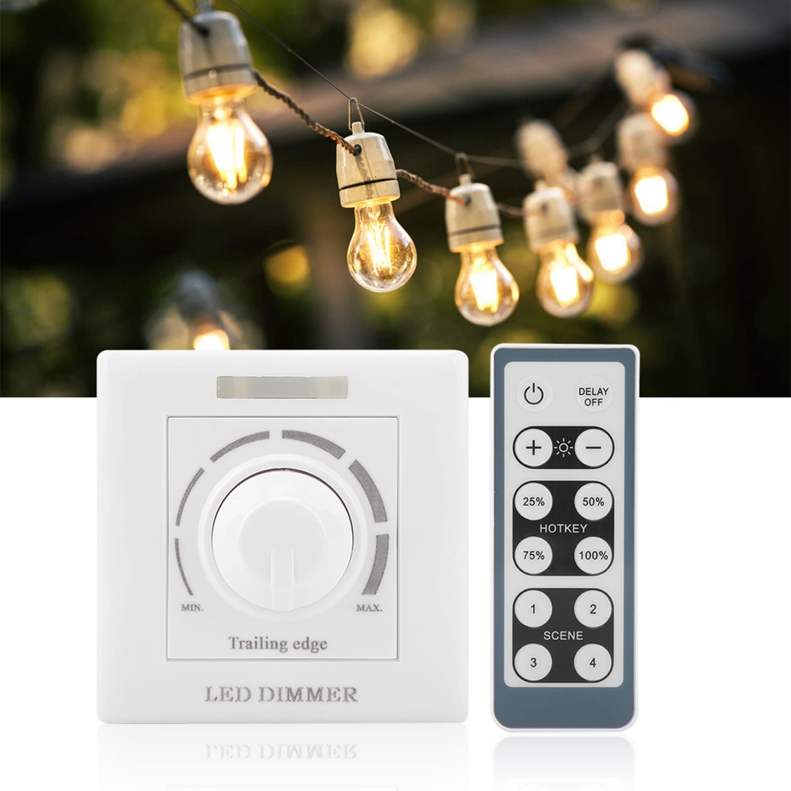 Ejoyous Dimmer LED 200W con telecomando a infrarossi per il controllo dell'illuminazione in casa o in azienda (220V)