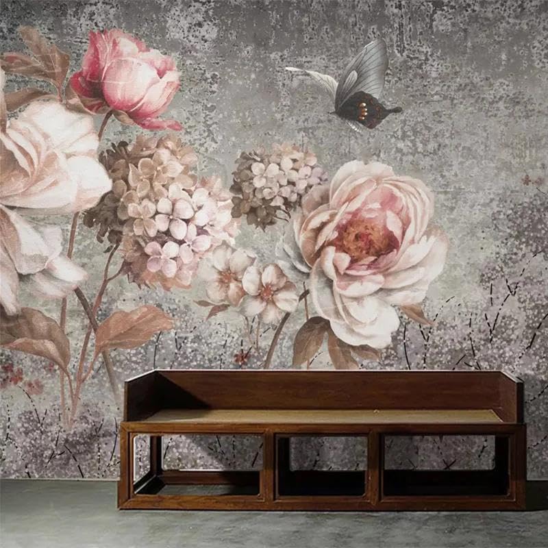 Papier peint papillons 3D pour créer une ambiance nature et apaisante dans le salon
